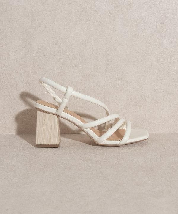 OASIS SOCIETY Ashley - Wooden Heel Sandal - SwagglyLife Home & Fashion