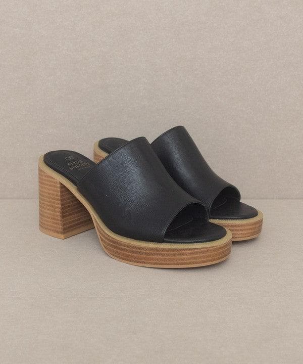 Oasis Society Camille - Platform Slide Heel - SwagglyLife Home & Fashion