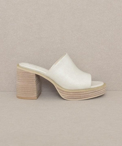 Oasis Society Camille - Platform Slide Heel - SwagglyLife Home & Fashion