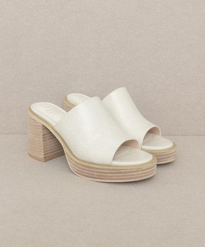 Oasis Society Camille - Platform Slide Heel - SwagglyLife Home & Fashion