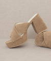 Oasis Society Carmen - Chunky Platform Mule Heel - SwagglyLife Home & Fashion