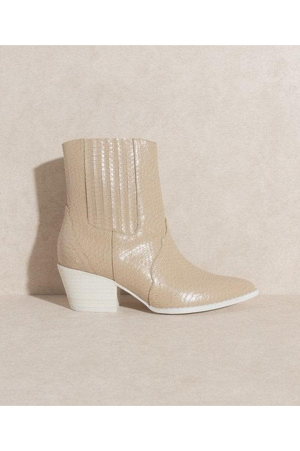 OASIS SOCIETY Dawn - Paneled Western Bootie - SwagglyLife Home & Fashion