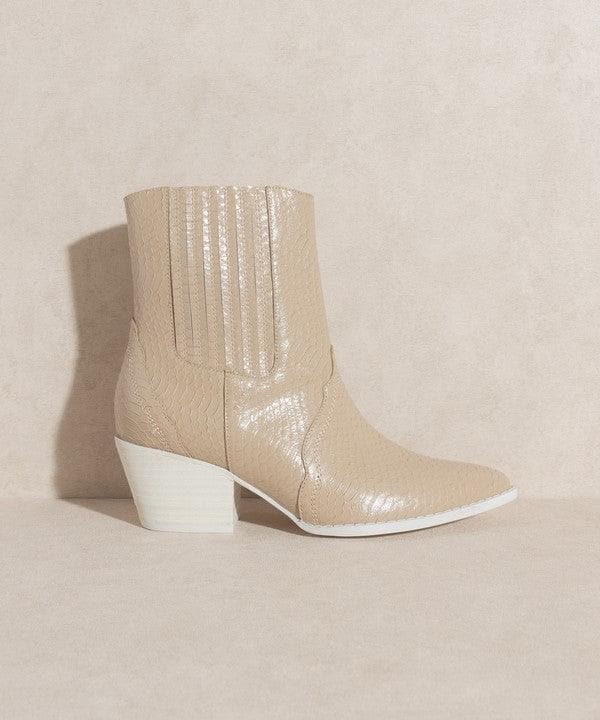OASIS SOCIETY Dawn - Paneled Western Bootie - SwagglyLife Home & Fashion