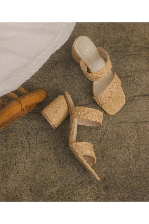 OASIS SOCIETY Kayla - Raffia Sandal Heel - SwagglyLife Home & Fashion