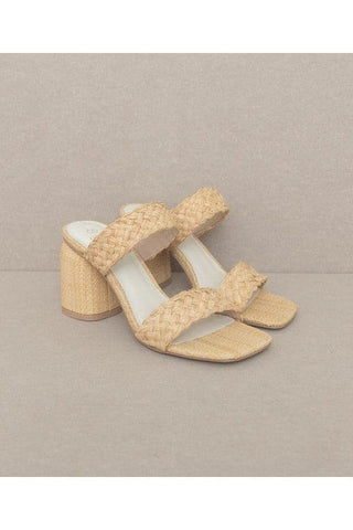 OASIS SOCIETY Kayla - Raffia Sandal Heel - SwagglyLife Home & Fashion