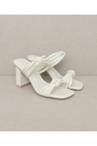 Oasis Society Raquel - Strappy Knot Heel - SwagglyLife Home & Fashion