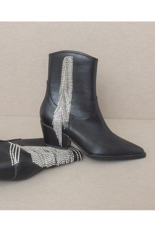 OASIS SOCIETY Rowan - Rhinestone Fringe Boot, 2 Colors - SwagglyLife Home & Fashion