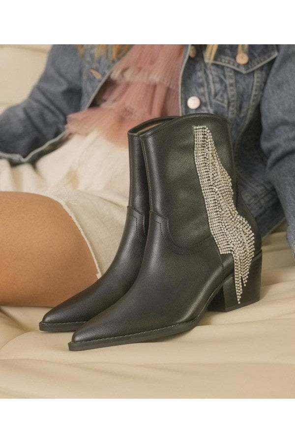 OASIS SOCIETY Rowan - Rhinestone Fringe Boot, 2 Colors - SwagglyLife Home & Fashion