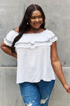 ODDI Full Size Off The Shoulder Ruffle Blouse - SwagglyLife Home & Fashion