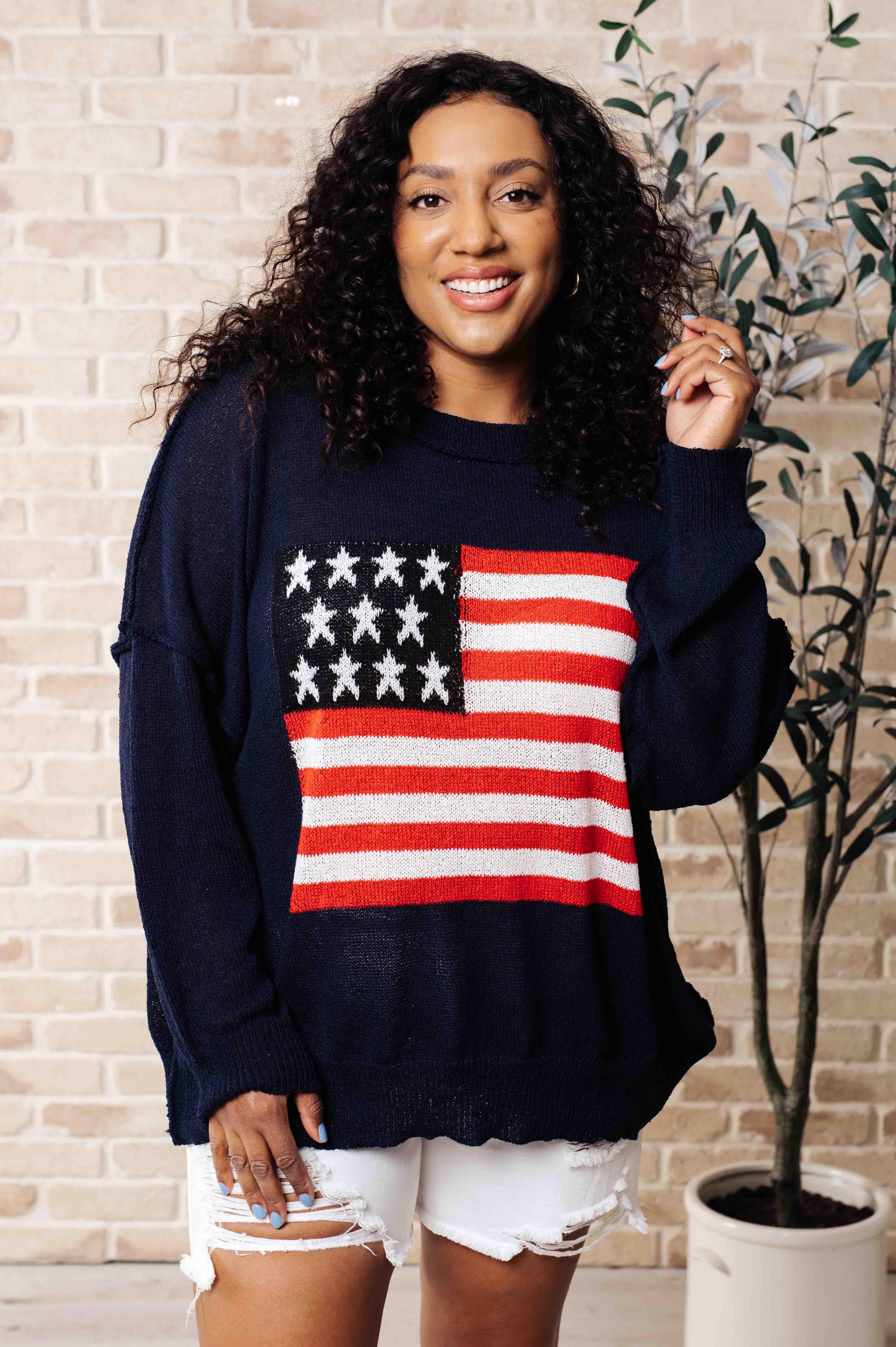 Oh Say Can You See Lightweight Pullover - SwagglyLife Home & Fashion