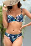 Floral Three-Piece Bikini Set - SwagglyLife Home & Fashion