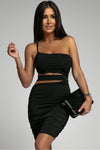 One-Shoulder Cutout Ruched Bodycon Dress - SwagglyLife Home & Fashion