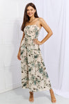 Ontheland Hold Me Tight Sleevless Floral Maxi Dress in Sage - SwagglyLife Home & Fashion