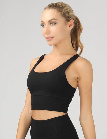 OTOS Active Strappy Back Active Crop Top - SwagglyLife Home & Fashion