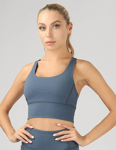 OTOS Active Strappy Back Active Crop Top - SwagglyLife Home & Fashion