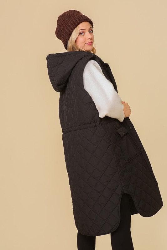 Oversized Quilted Midi Jacket - SwagglyLife Home & Fashion