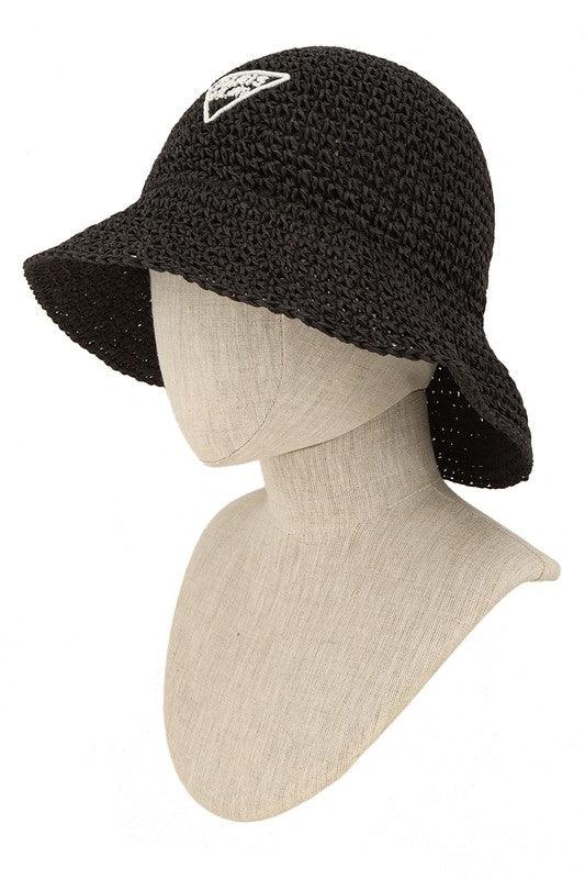 PARIS Embroidery Straw Bucket Hat - SwagglyLife Home & Fashion