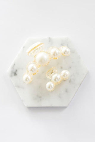 Pearl Hair Claw Clip Set - 2PK - SwagglyLife Home & Fashion