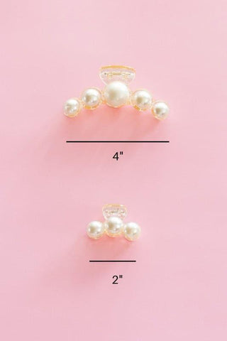 Pearl Hair Claw Clip Set - 2PK - SwagglyLife Home & Fashion