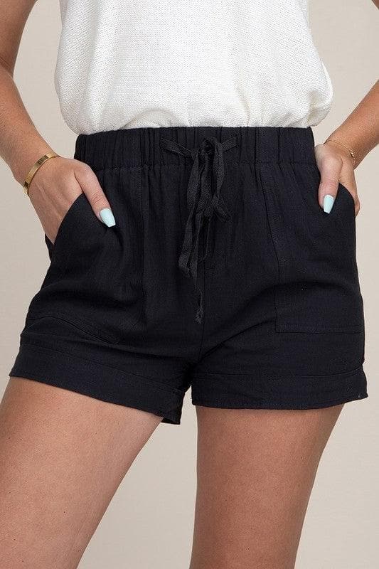 Pocket Shorts, Black - SwagglyLife Home & Fashion