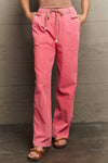 POL Leap Of Faith Corduroy Straight Fit Pants, Coral - SwagglyLife Home & Fashion