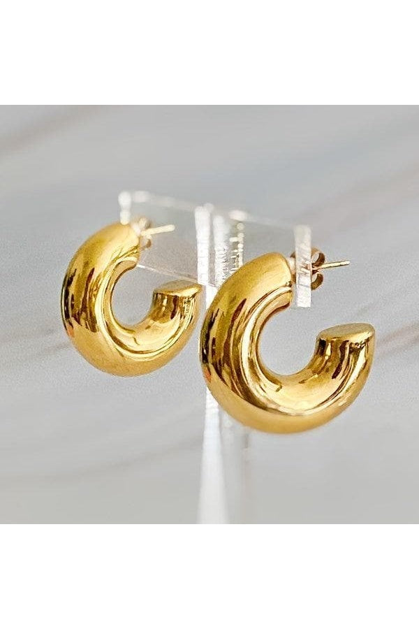 Polished Hollow Daily Hoop Earrings - SwagglyLife Home & Fashion