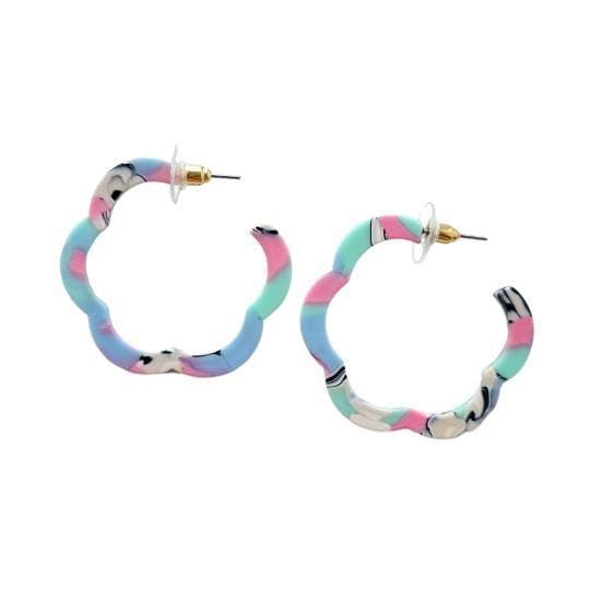 Posey Hoops - 80's Pastels - SwagglyLife Home & Fashion