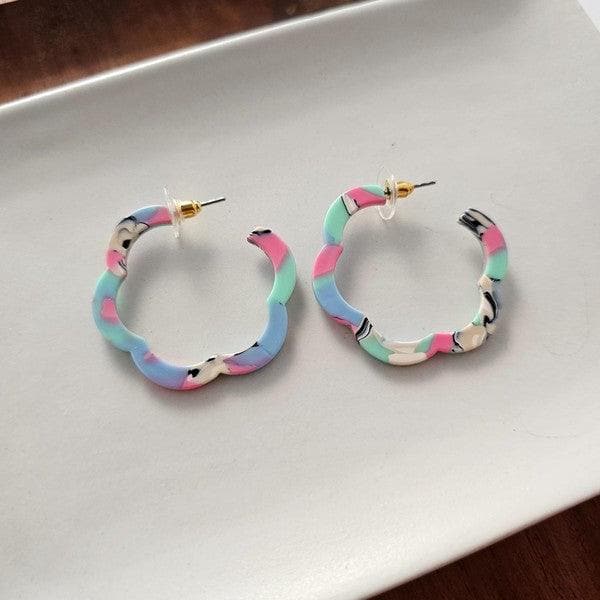 Posey Hoops - 80's Pastels - SwagglyLife Home & Fashion