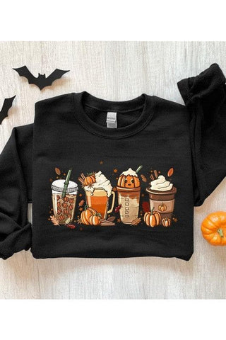 PUMPKIN SPICE Unisex Fleece Graphic Sweatshirt - SwagglyLife Home & Fashion