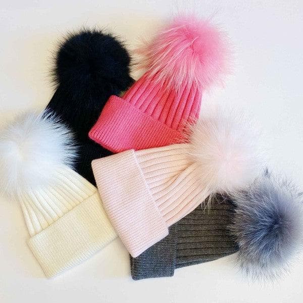 Pure Angora Genuine Fur Luxe Beanie - SwagglyLife Home & Fashion