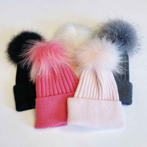 Pure Angora Genuine Fur Luxe Beanie - SwagglyLife Home & Fashion