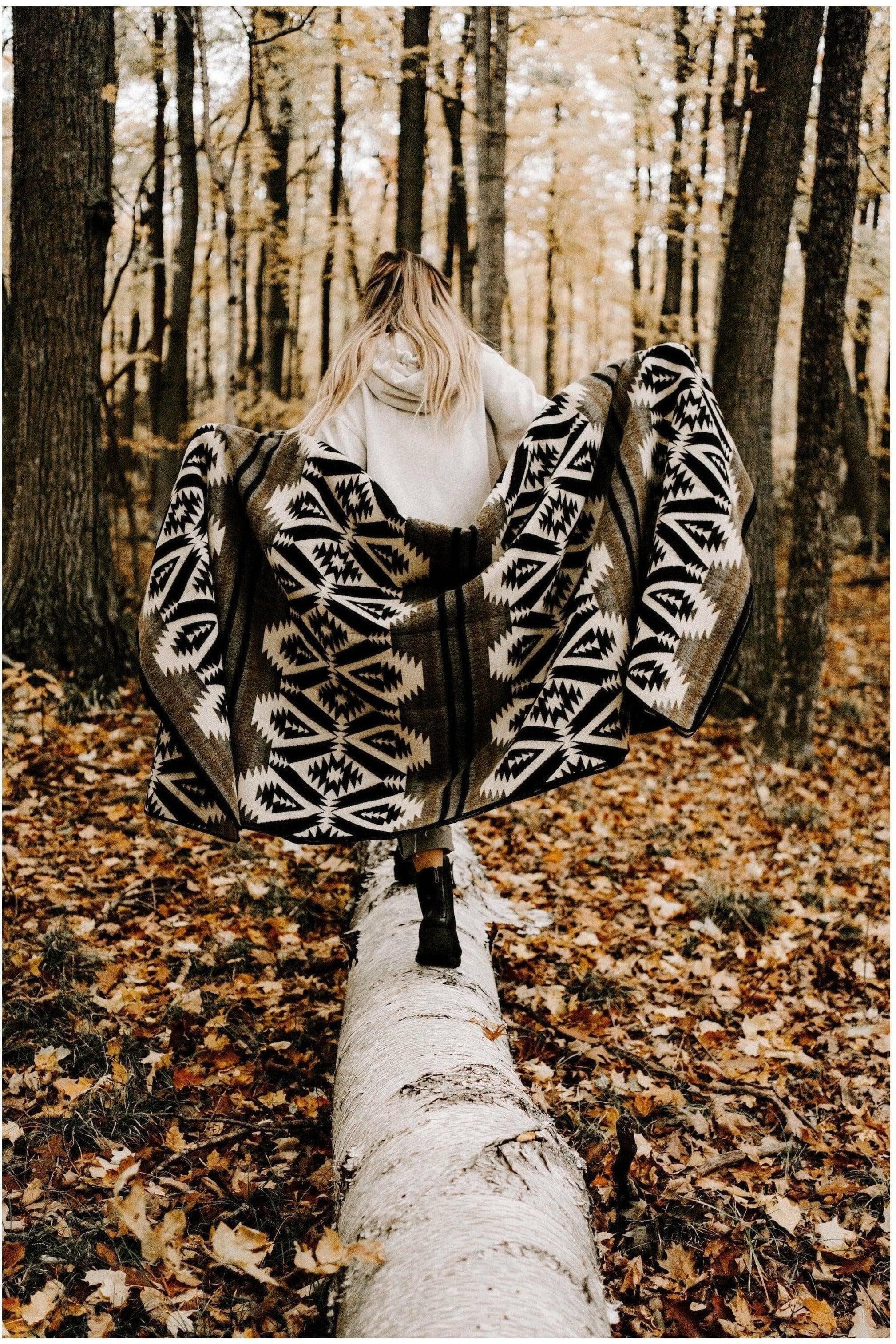 Quichua Blanket - Onyx Black - SwagglyLife Home & Fashion