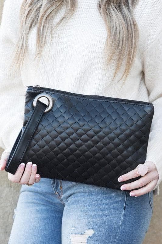 Quilted Wristlet Clutch - SwagglyLife Home & Fashion