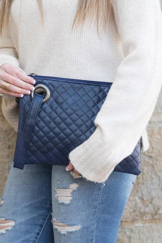 Quilted Wristlet Clutch - SwagglyLife Home & Fashion