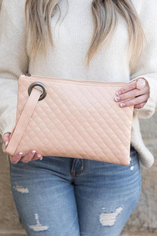 Quilted Wristlet Clutch - SwagglyLife Home & Fashion