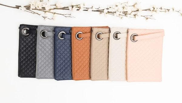 Quilted Wristlet Clutch - SwagglyLife Home & Fashion