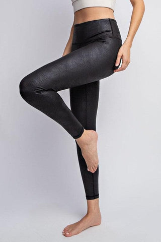 RAE MODE PU Chintz Full-Length Leggings - SwagglyLife Home & Fashion