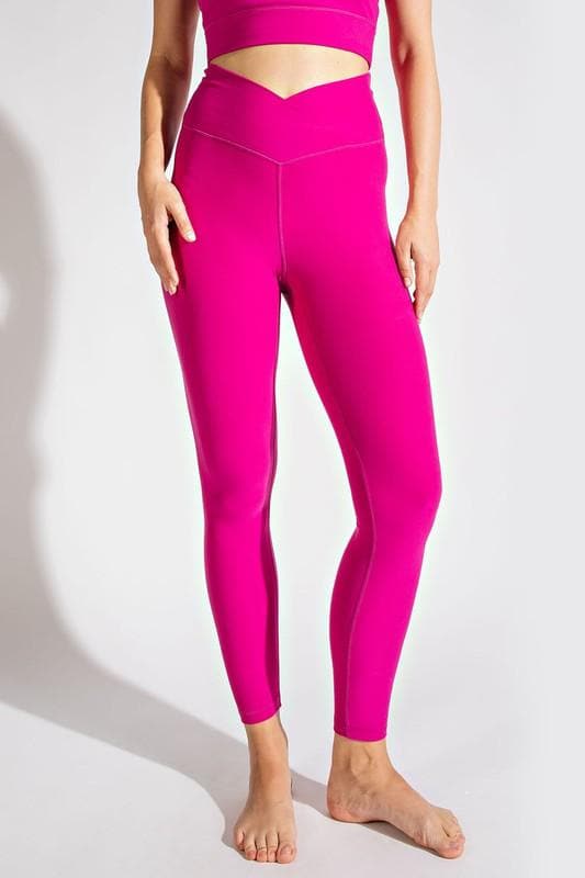 Rae Mode V Waist Full Length Leggings - SwagglyLife Home & Fashion