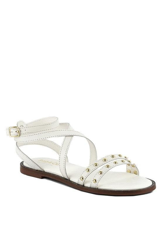 CORRIANE Studs Embellishment Strappy Sandals - SwagglyLife Home & Fashion