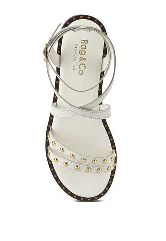 CORRIANE Studs Embellishment Strappy Sandals - SwagglyLife Home & Fashion