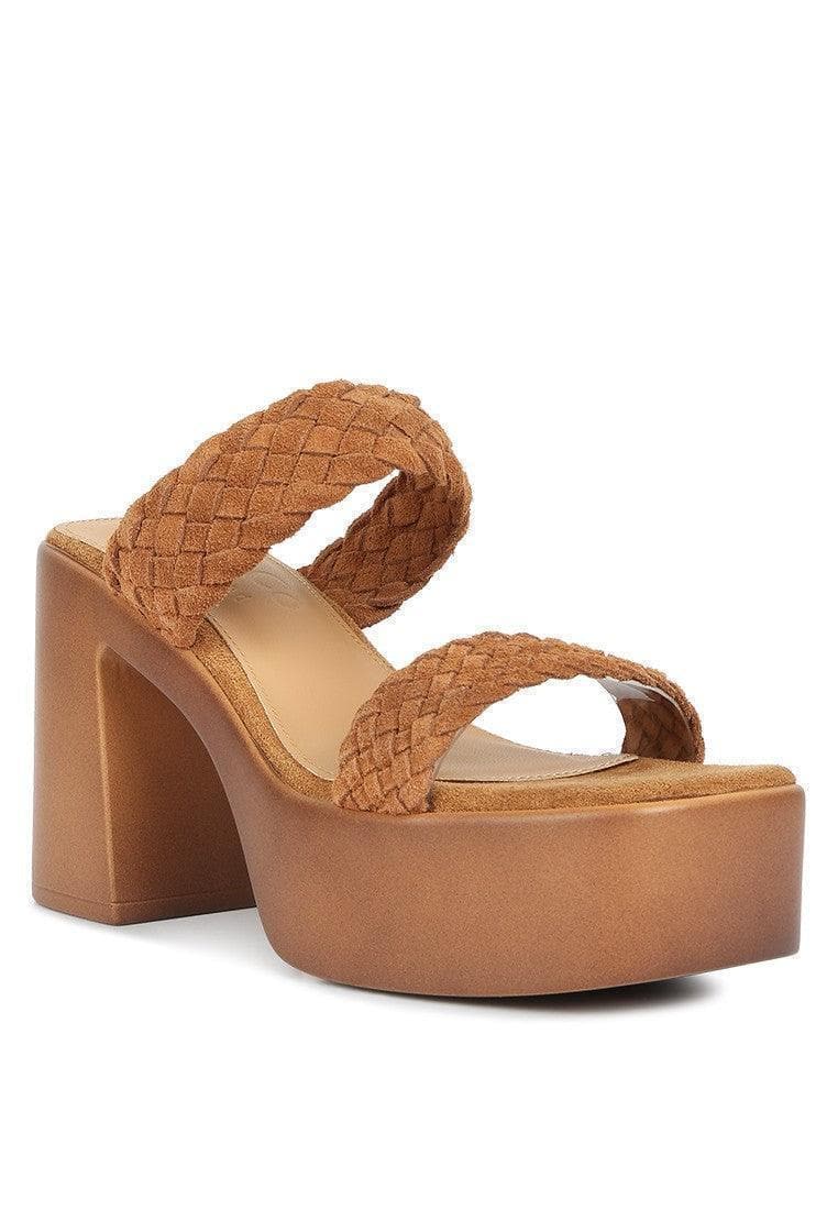 Rag & Company Misaki Braided Detail Chunky Sandals - SwagglyLife Home & Fashion