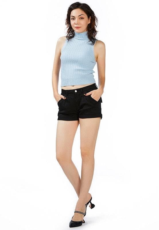 RAG CO Pleated Flap Pocket Shorts - SwagglyLife Home & Fashion