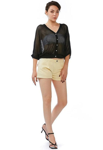 RAG CO Pleated Flap Pocket Shorts - SwagglyLife Home & Fashion