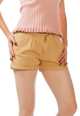 RAG CO Pleated Flap Pocket Shorts - SwagglyLife Home & Fashion