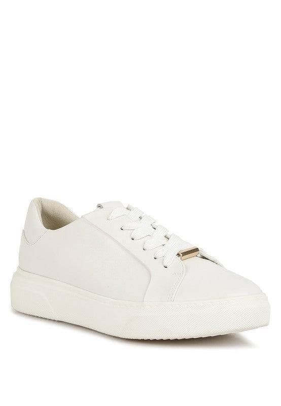 Rag Co Schick Lace Up Leather Sneakers - SwagglyLife Home & Fashion