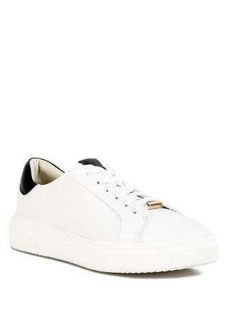 Rag Co Schick Lace Up Leather Sneakers - SwagglyLife Home & Fashion