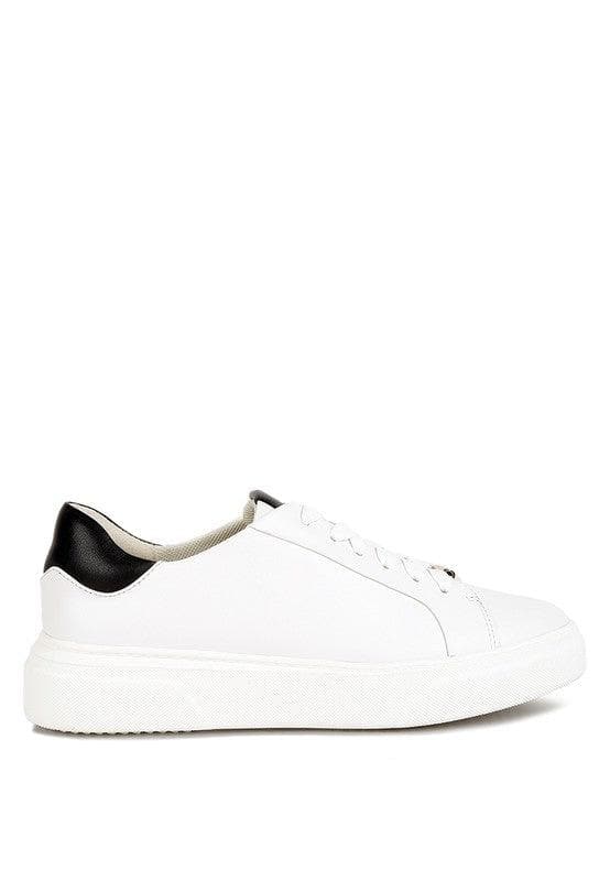 Rag Co Schick Lace Up Leather Sneakers - SwagglyLife Home & Fashion