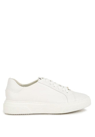 Rag Co Schick Lace Up Leather Sneakers - SwagglyLife Home & Fashion