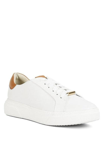 Rag Co Schick Lace Up Leather Sneakers - SwagglyLife Home & Fashion