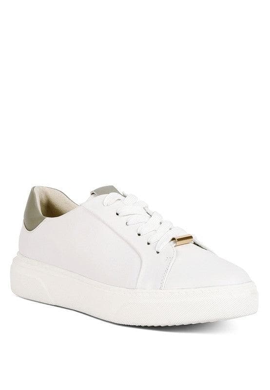 Rag Co Schick Lace Up Leather Sneakers - SwagglyLife Home & Fashion